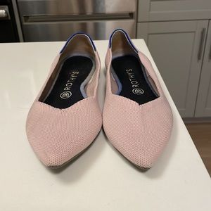 Rothy’s The Point Flats - petal pink 9.5